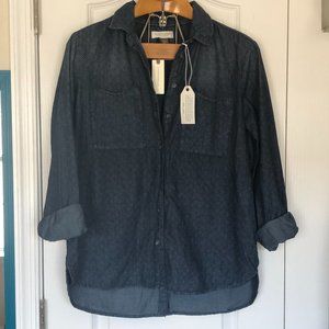 Pilcro and the Letterpress Button Down NWT Med